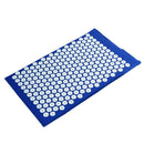 Acupressure Massager Cushion Pain Relieve Yoga Mat+Pillow (Blue w/o Bag) A