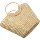 Women's Straw Handbag Flower Woven Summer Beach Messenger Tote Bag Basket e W9G6