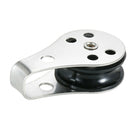 2pcs Durable Fixed Eye Pulley Block 316 Stainless Steel Pulley Roller Boat