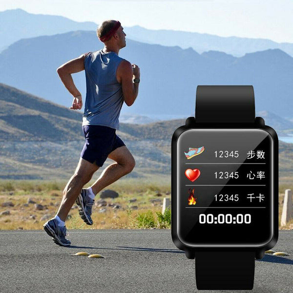 R16 Sport Bluetooth 5.0 Pedometer Smartwatch Smart Watch Bracelet blue