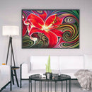 Art DIY Diamond Full Round Drill Painting Fantasy Flower 5D Drawing Kit