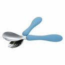 Life Children Stainless Cutlery Set with Spoon Fork and Travel Caseï¼ˆPinkï¼‰
