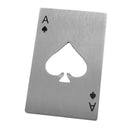 Creative Stainless Steel Credit Card Size Playing Card Bottle Opener Tools