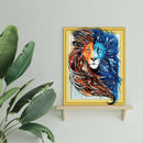 5D Special Shaped Diamond Painting Colorful Lion DIY Embroidery Crystal Art