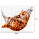 5D DIY Full Drill Diamond Painting Ease Cat Cross Stitch Embroidery Mosaic