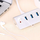 1X(Acasis Hs0047 Aluminum Alloy Usb Splitter High Speed Usb 3.0 Hub 3 Port