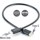 Type-C Male to Micro USB Male Sync Charge OTG CHARGER USB-C Cable Cord Adapter