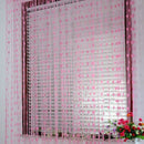 PINK Heart STRING ROOM WINDOW CURTAIN FLY SCREEN DIVIDER BLIND TASSEL 2 X 1M