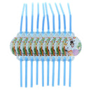 10pcs Safari animals theme straws kids birthday party disposable plastic st â„–[