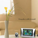 Wireless Weather Station, Indoor Outdoor Colorful Screen Thermometer With T