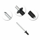 120pcs/set M2.4 M3.2 M4 Aluminum Blind Rivets Rivets Dome Head Open End XTE