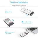 Orico 2139U3-CR Transparent 2.5 Inch d Case Sata To Usb 3.0 Adapter High  I5Y1