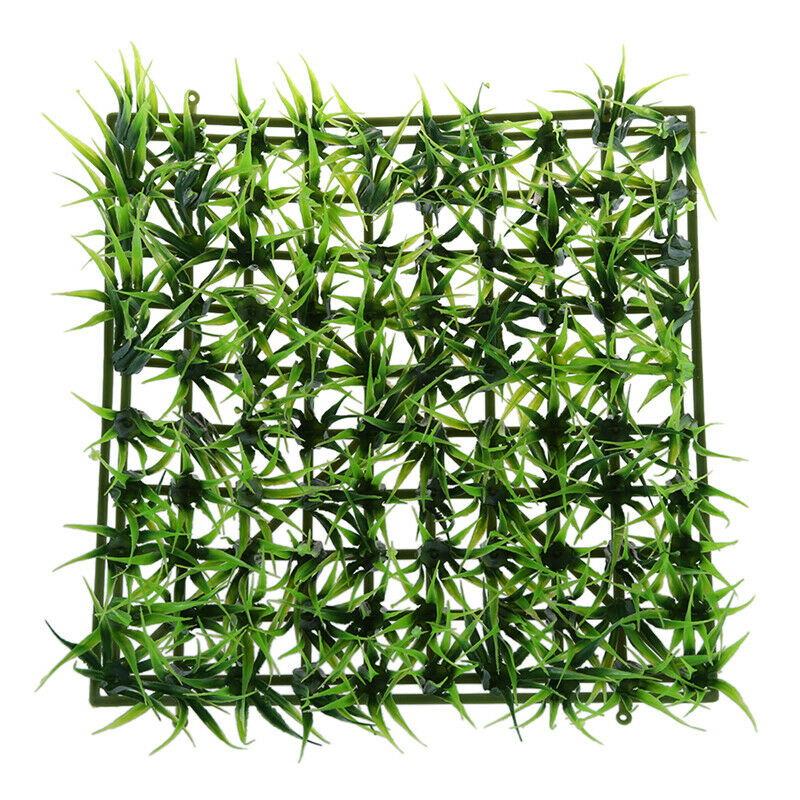 Green Spring Lawn Plastic Grass Rug Mat for Aquarium Fish Tank Decor D7Z5