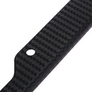 2pcs Carbon Fiber Pattern Car License Plate Frames Tag Covers (Black)