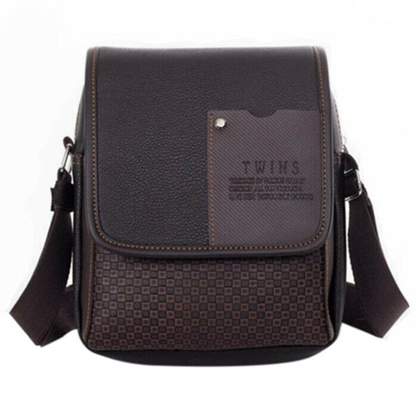 Pu Leather Men Messenger Bag Briefcase shoulder crossbody handbag business  F9P6