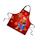 Cooking Kitchen Restauarant Bib Apron Dress Xmas Pattern Party Supplies N