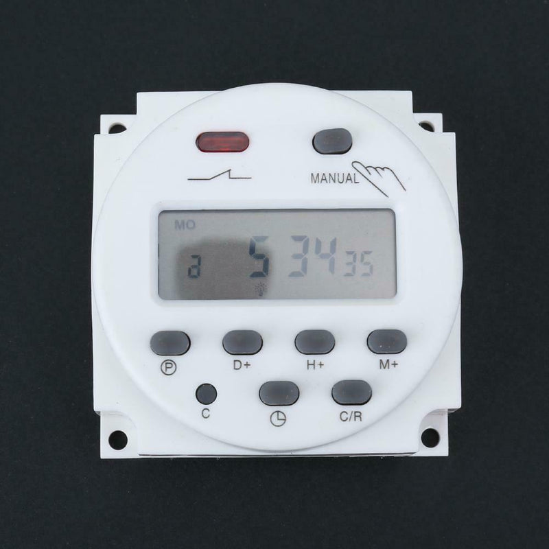 Digital LCD Display Power Timer Weekly Programmable Time Relay Switch(12V)