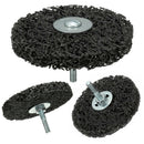 4'' Poly Strip Wheel Rust Paint Clean Angle Grinder Disc with 6mm Shank