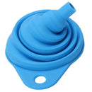 Portable Retractable Funnels Home Kitchen Funnel Convenient Storage Blue