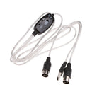USB In Out MIDI Interface Cable Converter High Speed 7 Port USB Multi HUB