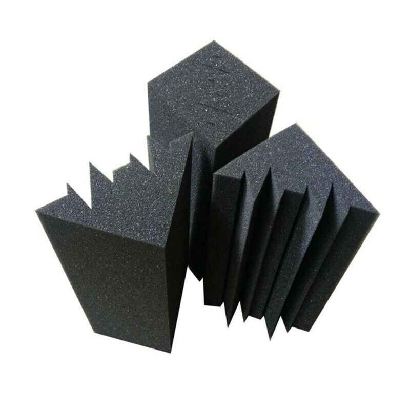 New 8 Pack of 4.6 in X 4.6 in X 9.5 in Black Soundproofing Insulation Bass
