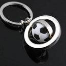 Sports Rotating Football Soccer Keychain Keyring Chain Ring Key AU K9P4.
