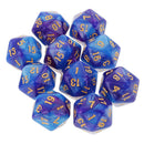 10pcs 20 Sided Dice D20 Polyhedral Dice for Dungeons & Dragons Table Game