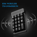 2.4G USB Wireless Mini Digital Keyboard 19 Keys Waterproof Number Keypad
