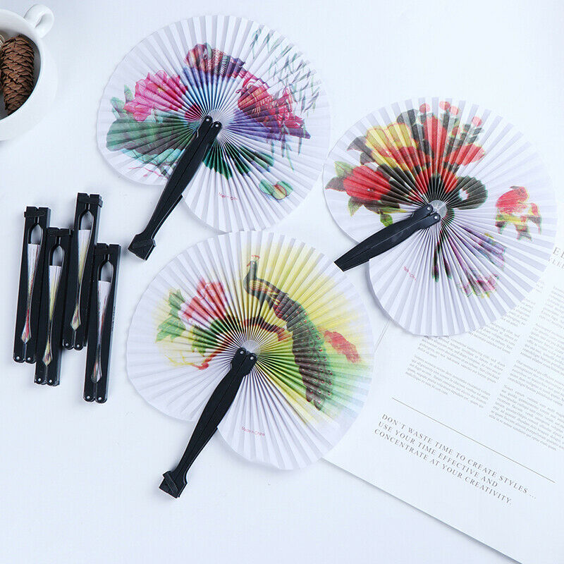 Summer Handheld Fan Chinese Folding Hand Fan Printed Paper Decorative gift ME