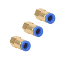 5x Brass Female 12.7mm ID 1/4" NPT Thread Fitting Connector Pneumatic Joint