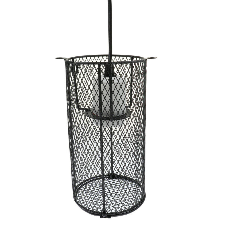 Reptile Heat Light Holder Iron Lampshade Pet Anti-Scald Lamp Shade US Plug
