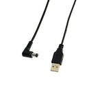 5FT/1.5M Spring Coiled USB Cable, USB 2.0 A Male Plug to DC Power Jack 5.5m X4K1