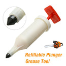 3/4oz Refillable Plunger Type Chainsaw Grease Gun Extend Bar Chain Life Tool