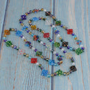 1pcs Colorful Women Fashion Necklace Made of Millefiori Lampwork Glass