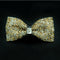 2x Men Shiny Crystal Rhinestone Bow Tie Bowties Wedding Party Necktie Adjust