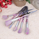7pcs Stylish Brush Makeup Powder Foundation Eyeshadow Contour Blush Brush