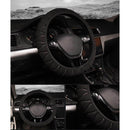 Car Steering Wheel Cover Braided Wheel Handle Ice Silk Set Sponge Car Prote