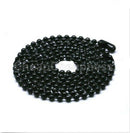 Fancy Cool Men Necklace Ball Bead Chain Link Black For Dog LJg & Pendant%o