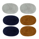 3 Pairs Fabric Elbow Patches for T-Shirts, Decorative Chothes Repair Craft