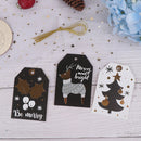 18pcs/set Kraft Paper Tags Christmas DIY Crafts Hang Tag Gift Wrapping Suppl.3C
