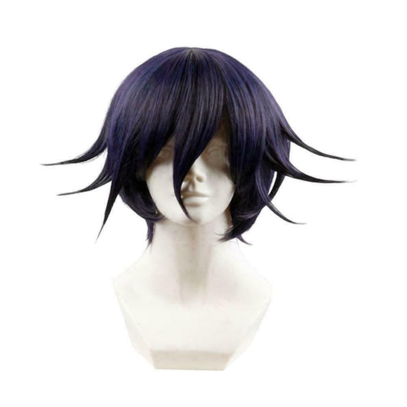 For Danganronpa V3 Ouma Kokichi Anime Short Gradient Costume Hair Wig Cospl T8W7
