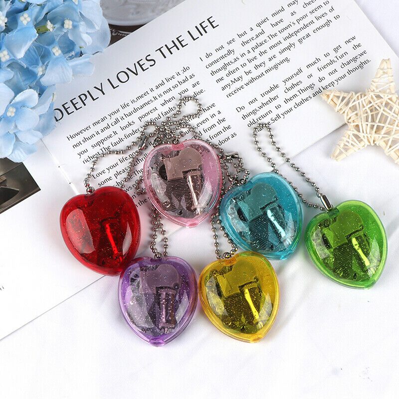 Creative Mini Acrylic Heart-Shaped Musical Box Music Box The Sky Music Tune F Kw
