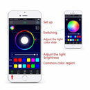 4x 12 LED RGB Car Interior Floor Neon Light Strip Atmosphere Lamp Remote Control