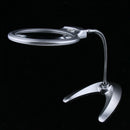Flex LED Light Magnifier Dome for Reading, Hobbies, Task Crafts or Workbench
