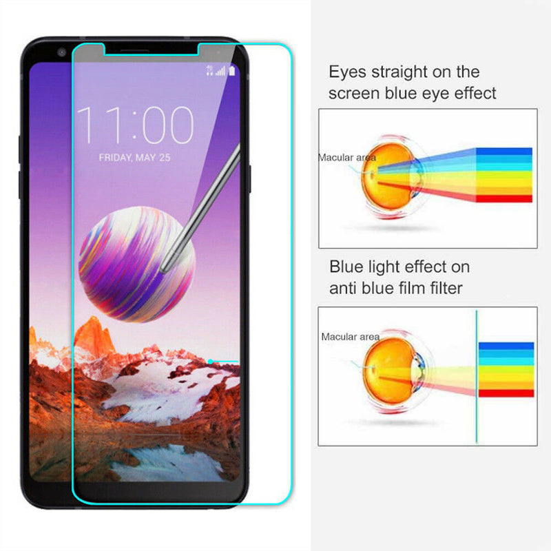 Authentic 2.5D 9H Bubble-Free Tempered Glass Screen Protector Film f. LG Stylo 4