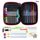 70x Aluminum Crochet Hooks Set Knitting Sweaters Needles Pin Sewing Too FNG