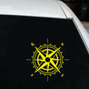 20x20cm 30x30cm 50x50cm NSWE Compass Vinyl Car Stickers Decals Styling Graphics