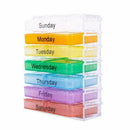 English color portable one week sealing box 7 layer folding box pill small J0X2