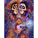 5D DIY Full Drill Diamond Painting Boy and Two Skeletons Cross Stitch Kit