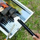 Iron Barbecue Charcoal Pliers Handle Barbecue Clips Tools Portable Camping  L2X2